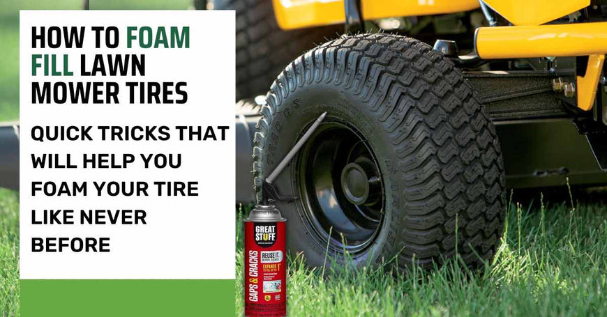 How To Foam Fill Lawn Mower Tires