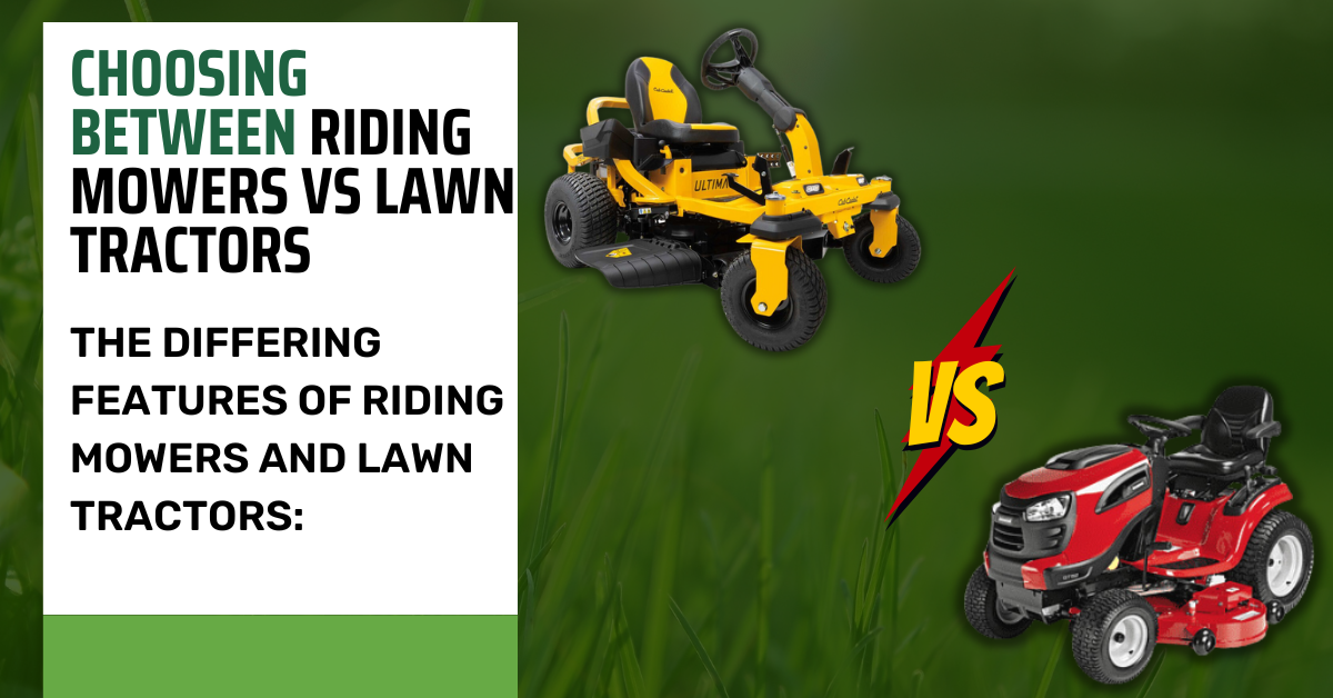 Exploring the Fine Line Riding Mowers vs. Lawn Tractors