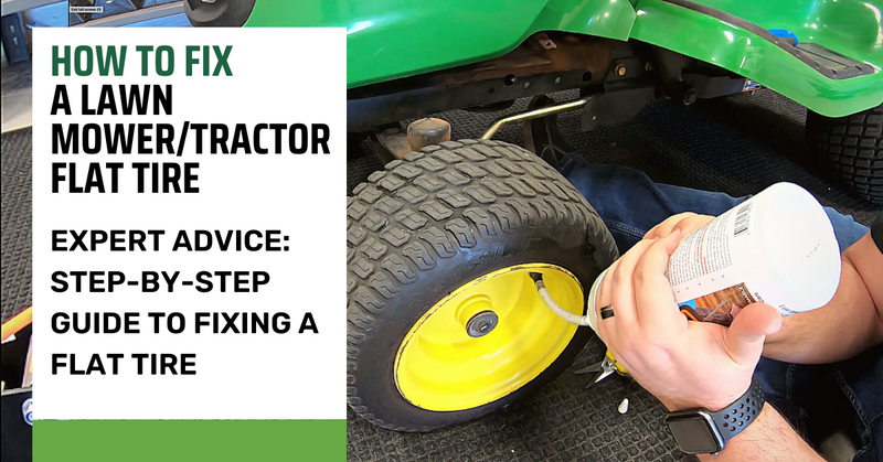 How to Fix  a Lawn Mower/Tractor Flat Tire
