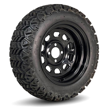 23x10-14 All Terrain Tires  with black center caps