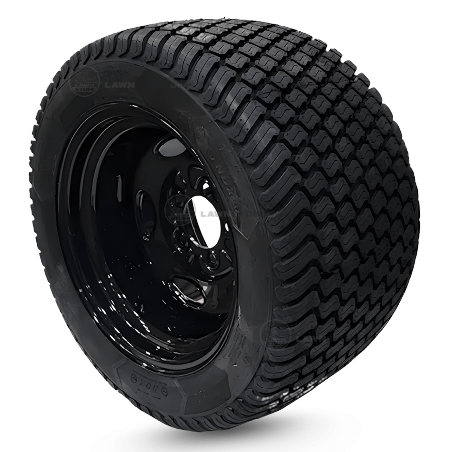 26X12.00-16 NDX AIR-LESS GRASS MASTER ASSEMBLY 5-4.5 +.50 BLACK 16X10.5, 3.13 PILOT, .563 BOLT, +0.5 OS