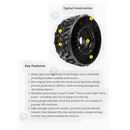 26X9-14 MICHELIN TWEEL UTV 4X137 BLACK